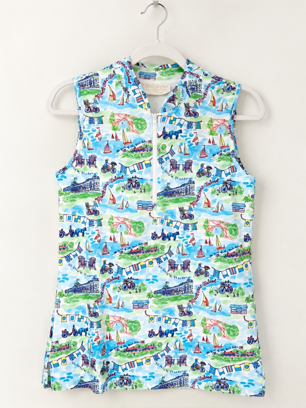 Smith & Quinn Kennedy Sleeveless Polo Mackinac Island Medium